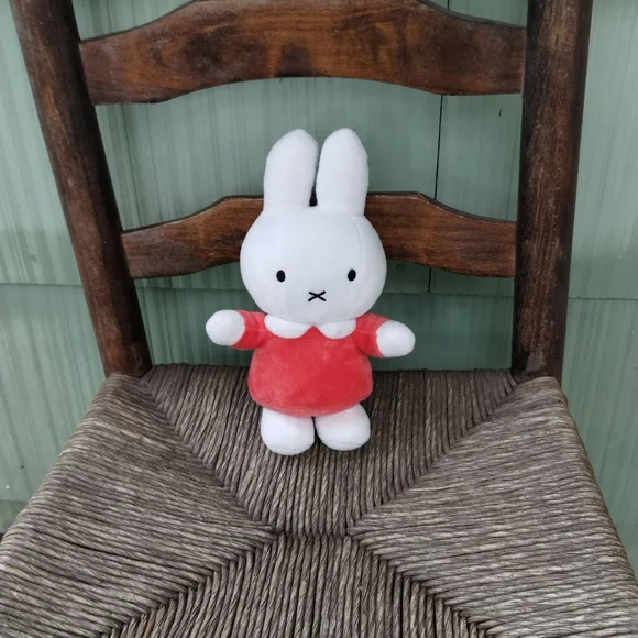 DICK BRUNA Miffy Tiamo Bunny Rabbit Lovey Baby Rattle plush stuffed animal 9in - Picture 2 of 13